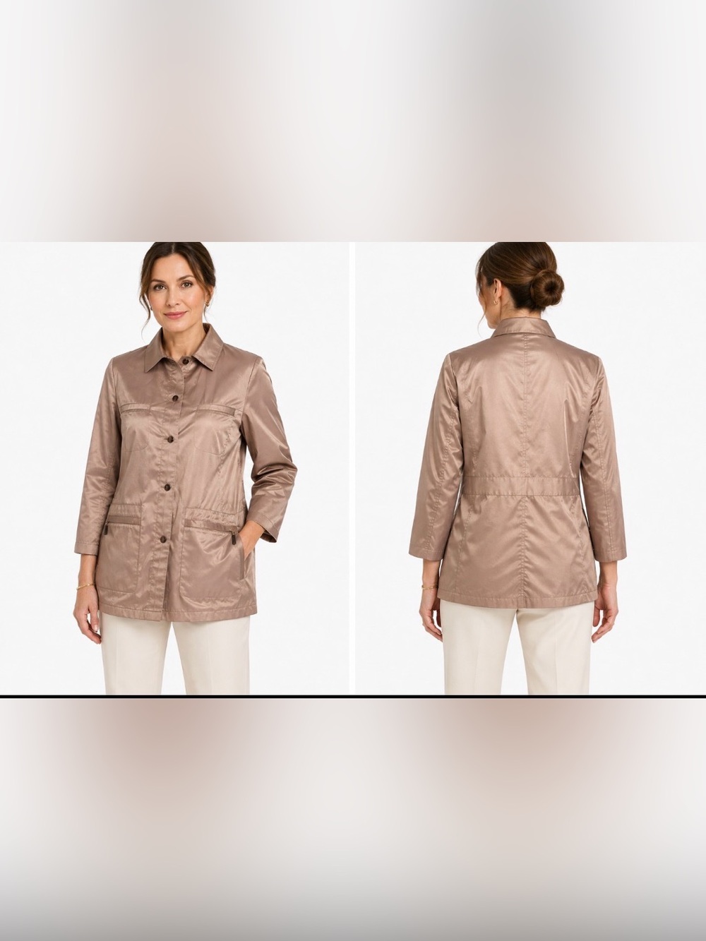 VTG CHANEL Parker Style  Champagne Color jacket small